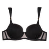 Spotted Tulle Demi in Black