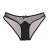 Spotted Tulle Bikini in Black