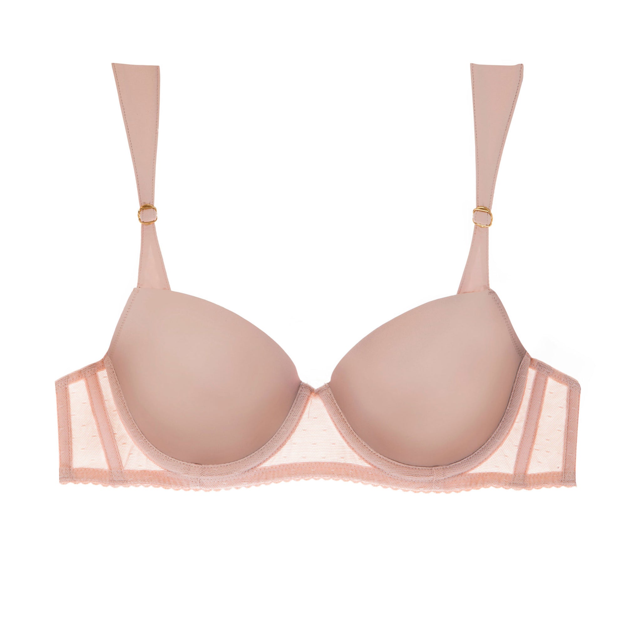 Demi in Dusty Pink Spotted Tulle