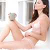 Bikini in Dusty Pink Spotted Tulle
